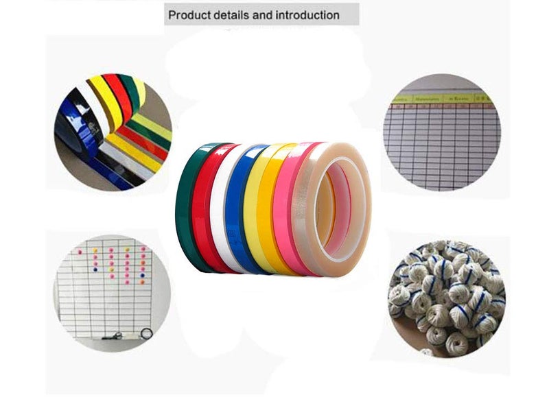 Fodattm 6 Rolls Graphic Art Thin Tape Self-Adhesive Artist Tape Grid Dry Erase Tape 72 Yard/Roll Whiteboard Gridding Tape Grid Marking Tapes Desktop Positioning Crossed Tape (White, Width:5mm) - Image 5